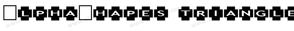 AlphaShapes triangles 2字体转换